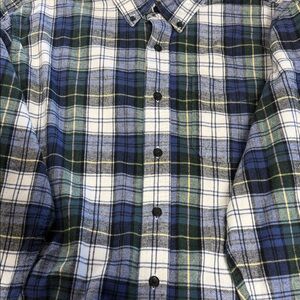 L.L. Bean Multicolor Plaid Button Down Shirt
